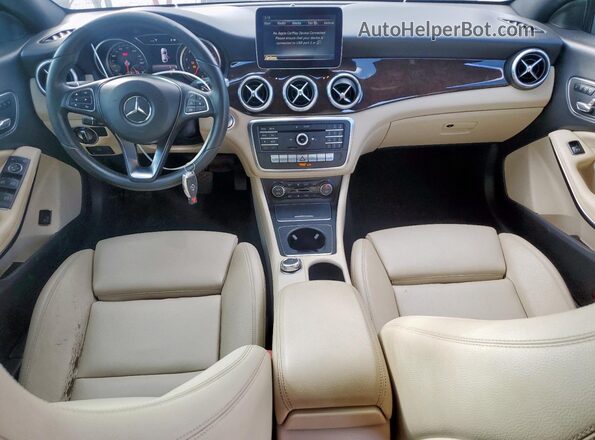 WDDSJ4EB5JN560078 2018 MERCEDES-BENZ CLA-CLASS Black Dashboard view