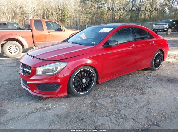 WDDSJ4EBXGN375808 2016 MERCEDES-BENZ CLA 250 Red წინა მარცხენა ხედი სამი მეოთხედიდან