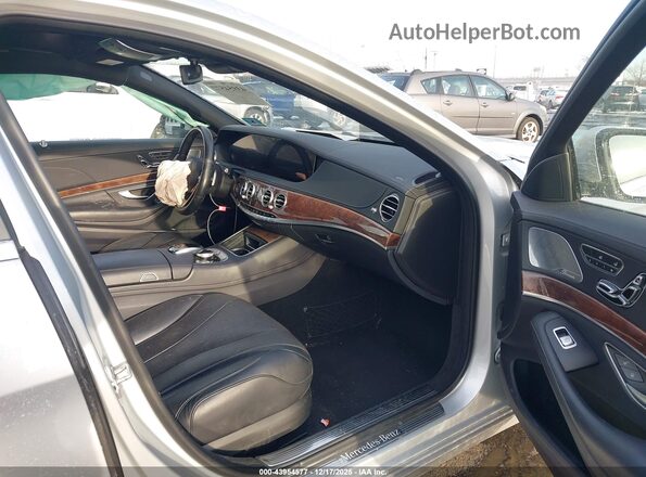 WDDUG6EB5JA348792 2018 MERCEDES-BENZ S-CLASS Silver Вид салону спереду