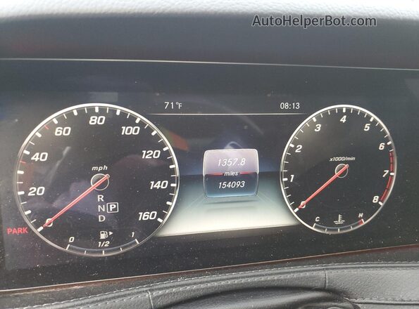 WDDUG6EB5JA361641 2018 MERCEDES-BENZ S Black Вид щитка приладів