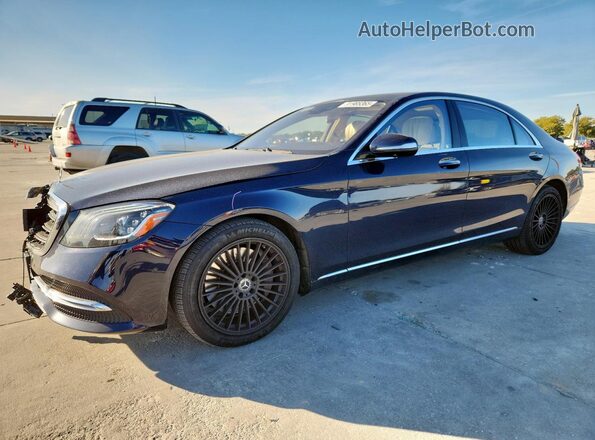 WDDUG6EB9JA349167 2018 MERCEDES-BENZ S Синий Передняя левая четверть
