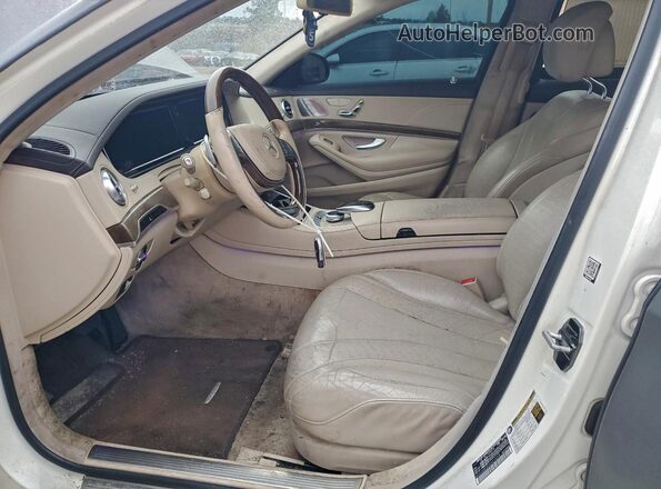 WDDUG8CB3GA214239 2016 MERCEDES-BENZ S Серый Вид салона спереди