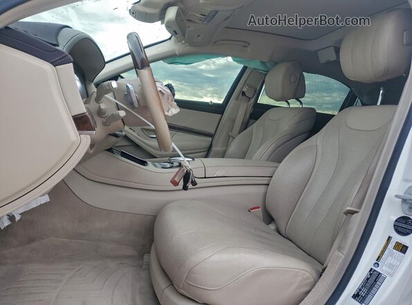 WDDUG8CB5GA234590 2016 MERCEDES-BENZ S White Widok wnętrza z przodu