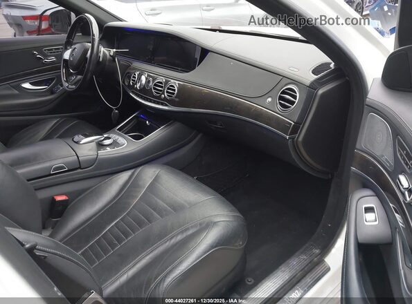 WDDUG8CB8GA214690 2016 MERCEDES-BENZ S-CLASS Белый Вид салона спереди