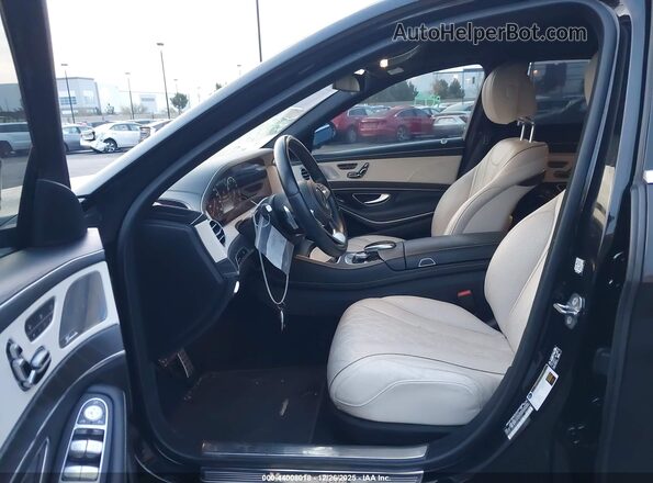 WDDUG8DB0JA418261 2018 MERCEDES-BENZ S-CLASS Черный Вид салона спереди
