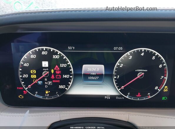 WDDUG8DB0JA418261 2018 MERCEDES-BENZ S-CLASS Черный 