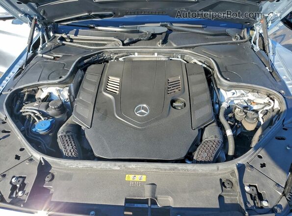 WDDUG8DB2KA492122 2019 MERCEDES-BENZ S Синий Вид задней части салона