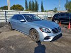 2019 Mercedes-benz S 560 Синий vin: WDDUG8DB2KA492122