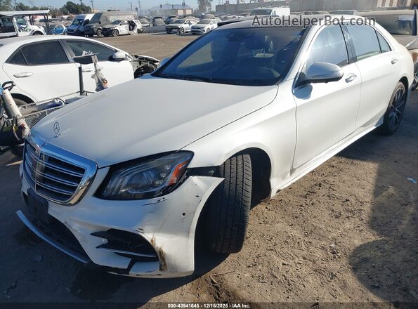 WDDUG8DB3KA474213 2019 MERCEDES-BENZ S-CLASS Белый Передняя левая четверть