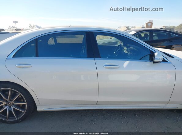WDDUG8DB3KA474213 2019 MERCEDES-BENZ S-CLASS Белый Вид задней части салона