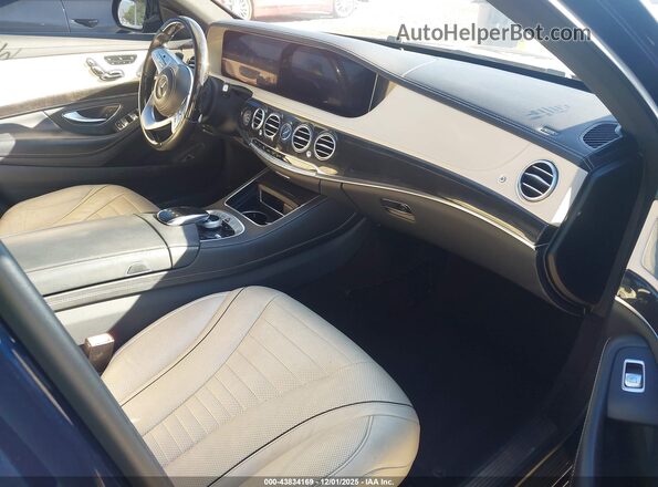 WDDUG8DBXKA439376 2019 MERCEDES-BENZ S-CLASS Dark Blue წინა სალონის ხედი