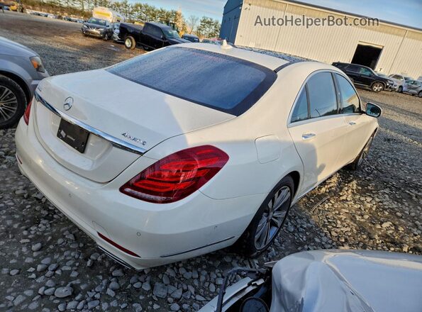 WDDUG8FB0GA207941 2016 MERCEDES-BENZ S Белый Задняя правая четверть