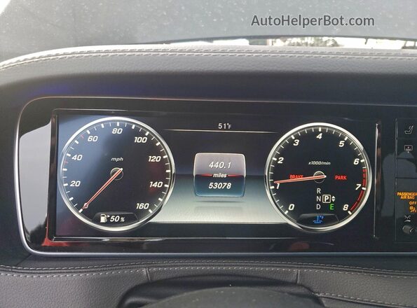 WDDUG8FB0GA215280 2016 MERCEDES-BENZ S Черный Вид щитка приборов