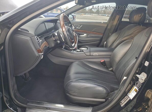 WDDUG8FB0GA215280 2016 MERCEDES-BENZ S Черный Вид салона спереди