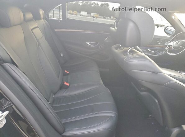 WDDUG8FB0GA215280 2016 MERCEDES-BENZ S Черный Вид задних сидений