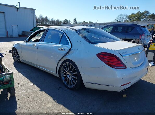 WDDUG8FB4GA204900 2016 MERCEDES-BENZ S-CLASS Белый Задняя левая четверть