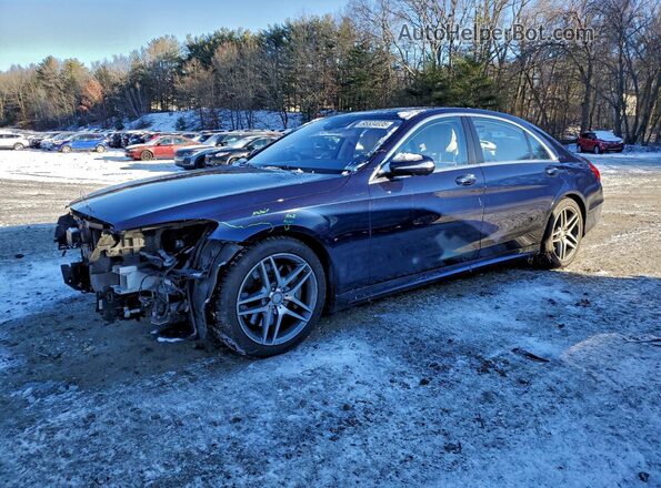 WDDUG8FB6GA234643 2016 MERCEDES-BENZ S Синий Передняя левая четверть