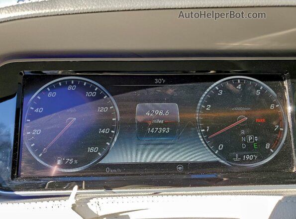 WDDUG8FB6GA234643 2016 MERCEDES-BENZ S Синий Вид щитка приборов
