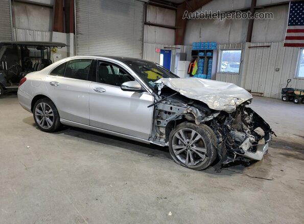 WDDWF4KB3JR421082 2018 MERCEDES-BENZ C Серебряный Передняя правая четверть