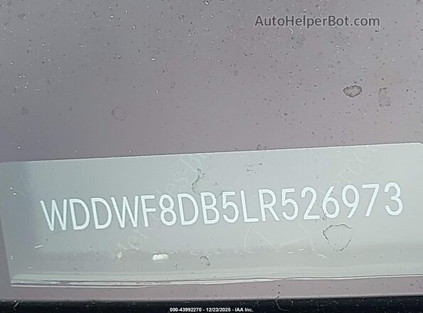 WDDWF8DB5LR526973 2020 MERCEDES-BENZ C-CLASS Черный 