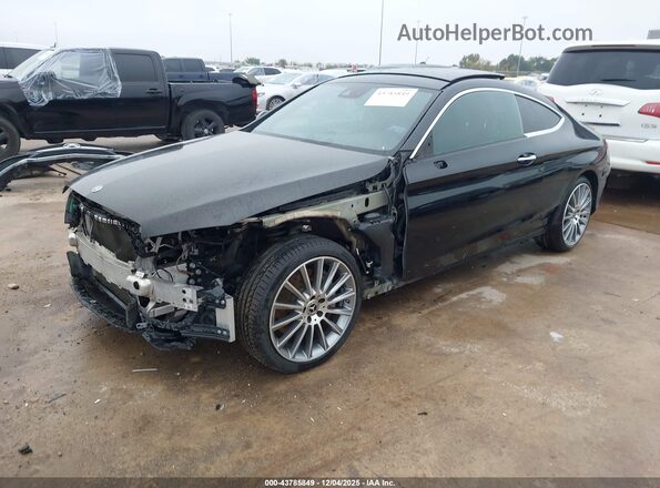 WDDWJ4JB3JF726678 2018 MERCEDES-BENZ C-CLASS Черный Передняя левая четверть