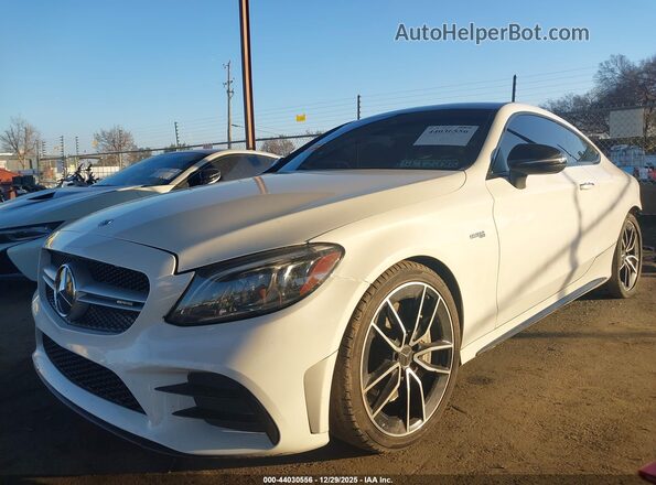 WDDWJ6EB1LF949018 2020 MERCEDES-BENZ AMG C 43 Белый Передняя левая четверть