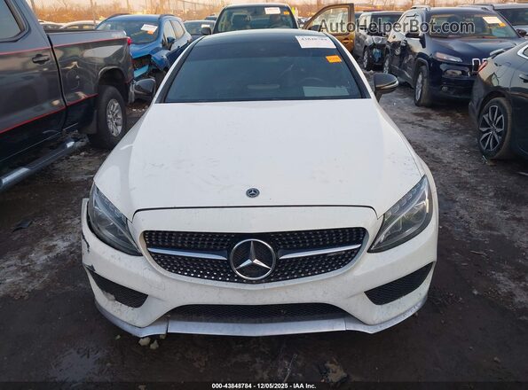 WDDWJ6EB3JF607745 2018 MERCEDES-BENZ AMG C 43 White Widok zestawu wskaźników