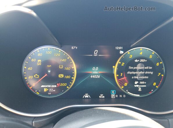 WDDYJ7HA8LA026341 2020 MERCEDES-BENZ AMG Белый Вид щитка приборов