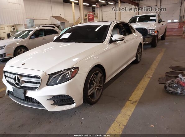 WDDZF4JB3KA530494 2019 MERCEDES-BENZ E-CLASS White წინა მარცხენა ხედი სამი მეოთხედიდან