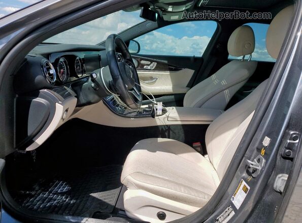 WDDZF4JB6KA556247 2019 MERCEDES-BENZ E Серый Вид салона спереди