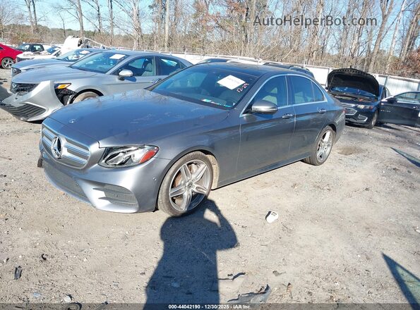 WDDZF4JB9JA406955 2018 MERCEDES-BENZ E-CLASS Серый Передняя левая четверть