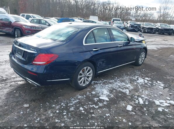 WDDZF4KB0JA454617 2018 MERCEDES-BENZ E-CLASS Синий Задняя правая четверть