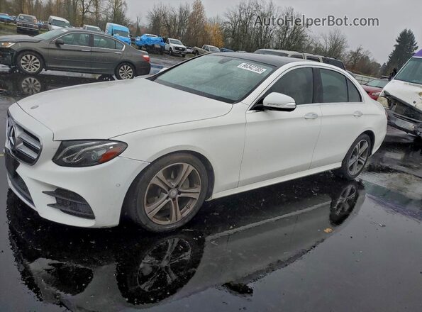 WDDZF4KB5HA130797 2017 MERCEDES-BENZ E Белый Передняя левая четверть