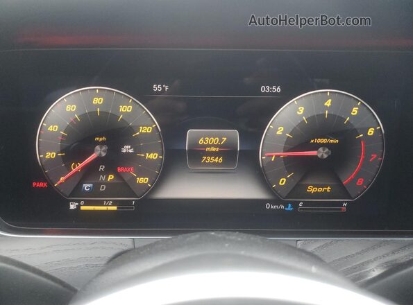 WDDZF4KB5KA586810 2019 MERCEDES-BENZ E Черный Вид щитка приборов