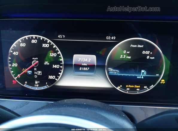 WDDZF6JBXKA668951 2019 MERCEDES-BENZ E-CLASS Gray Widok tylnych siedzeń