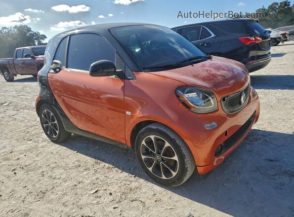WMEFJ5DA6GK076510 2016 SMART FORTWO Оранжевый Передняя правая четверть
