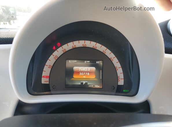WMEFJ9BA5JK280359 2018 SMART FORTWO Серый Вид щитка приборов