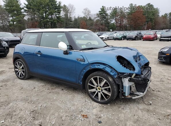 WMW13DJ01P2S98345 2023 MINI COOPER Синий Передняя правая четверть