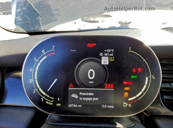 WMW53DH02P2T77479 2023 MINI COOPER Two Tone ხელსაწყოთა პანელის ხედი