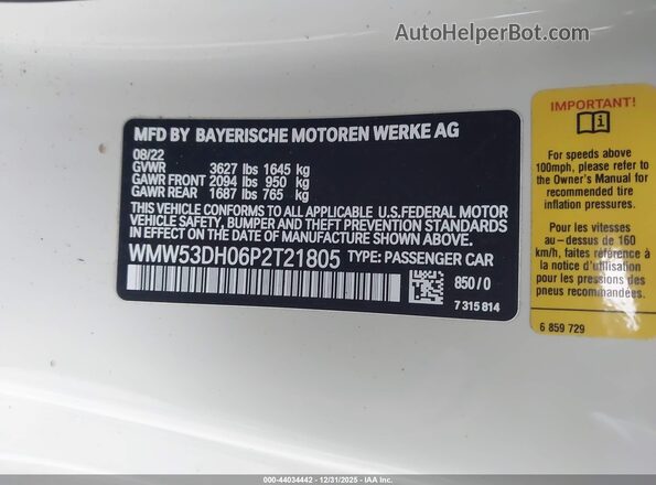 WMW53DH06P2T21805 2023 MINI HARDTOP Beige Vista del compartimento del motor