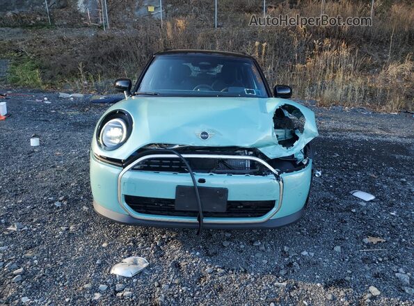 WMW53GD09S2W68772 2025 MINI COOPER Бирюзовый Вид спереди