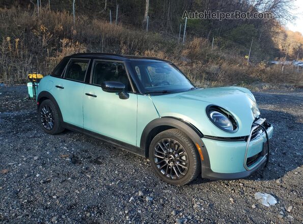 WMW53GD09S2W68772 2025 MINI COOPER Бирюзовый Передняя правая четверть