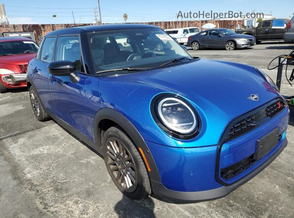 WMW53GD0XS2W41225 2025 MINI COOPER Синий Передняя правая четверть