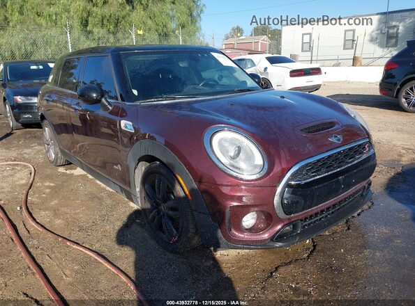 WMWLU5C32H2E83818 2017 MINI CLUBMAN Темно-бордовый Передняя правая четверть