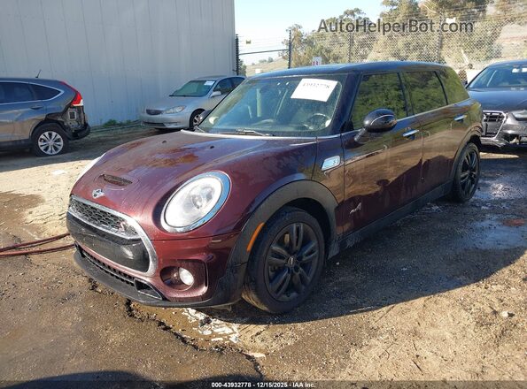 WMWLU5C32H2E83818 2017 MINI CLUBMAN Темно-бордовый Передняя левая четверть
