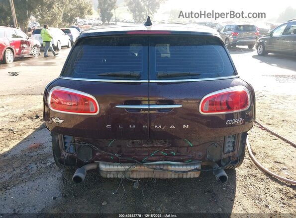 WMWLU5C32H2E83818 2017 MINI CLUBMAN Темно-бордовый 