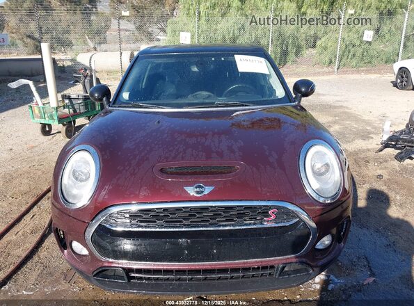 WMWLU5C32H2E83818 2017 MINI CLUBMAN Темно-бордовый Вид задней части салона