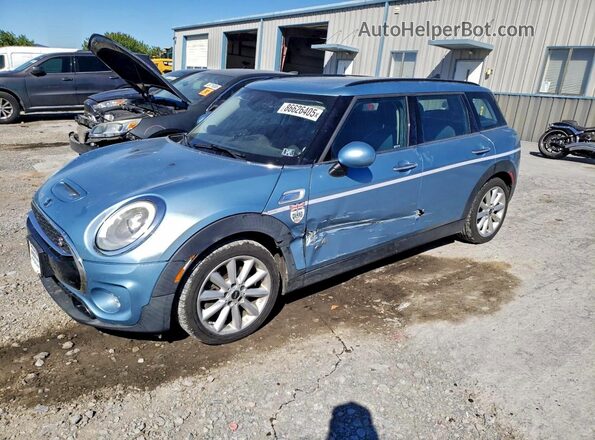 WMWLU5C55H2F24363 2017 MINI COOPER Синий Передняя левая четверть