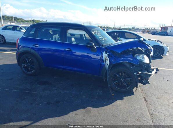 WMWZB3C57GWR49785 2016 MINI COUNTRYMAN Blue Delantero derecho