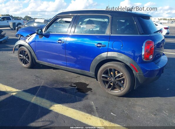 WMWZB3C57GWR49785 2016 MINI COUNTRYMAN Blue Trasero izquierdo